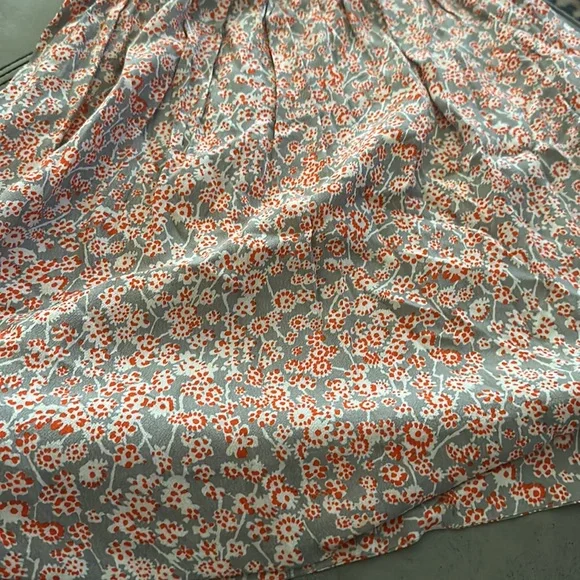 Rebecca Taylor Grey and Red Floral Open Back Dress❤️🤍❤️ - Picture 9 of 12